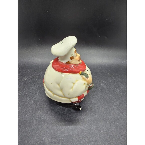 Fat Chef Kitchen Salt Shaker Replacement Has Chip End Of Right Foot Daveco - Picture 8 of 12